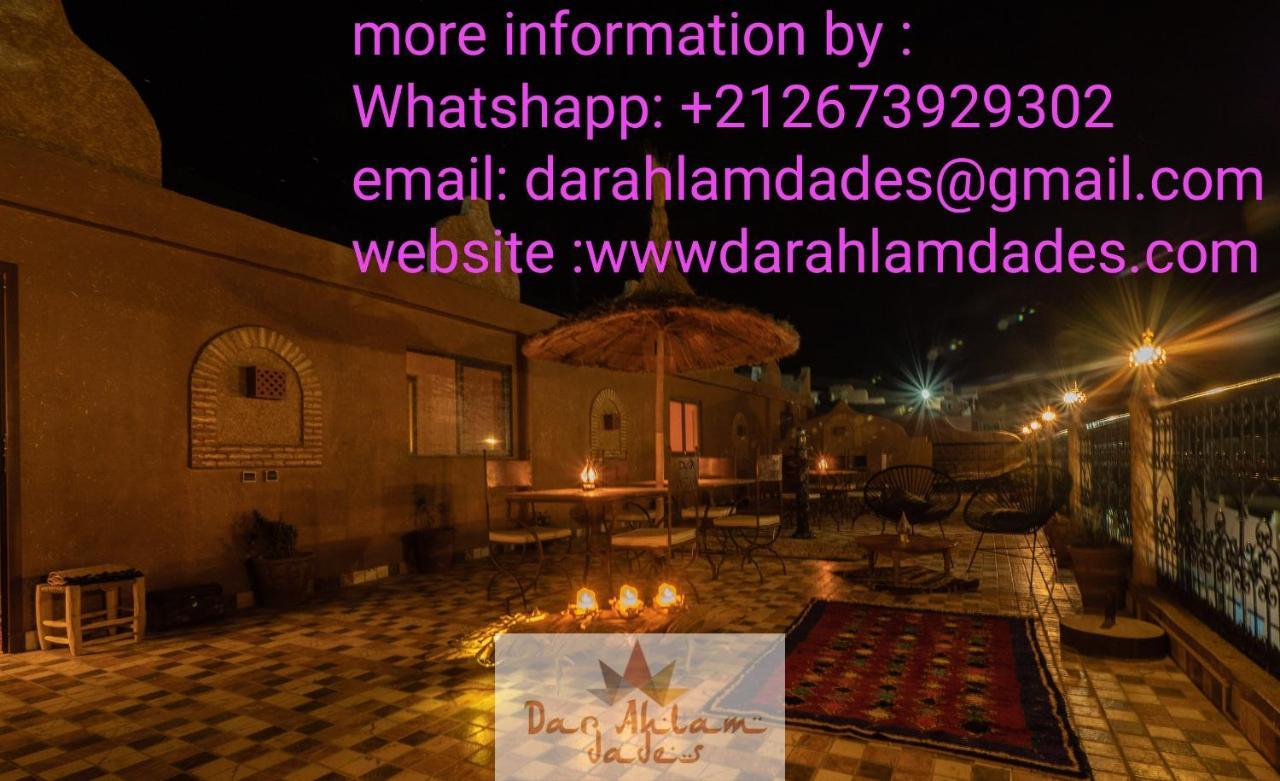 Dar Ahlam Dades Bed & Breakfast Ait Ouaddar Bagian luar foto